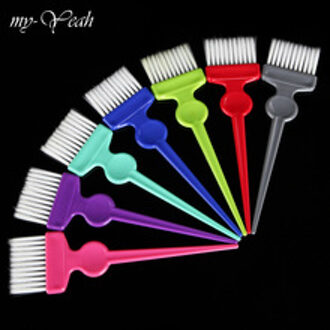 1Pcs Plastic Haarverf kleuren Borstel Barber Salon Tint Hairdressing Styling Tools Haar Kleur Borstel Salon Sterven Tool