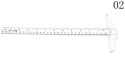1Pcs Plastic T Vorm Heerser Helder Transparant Metingen Rechte Liniaal Tool 30Cm 2
