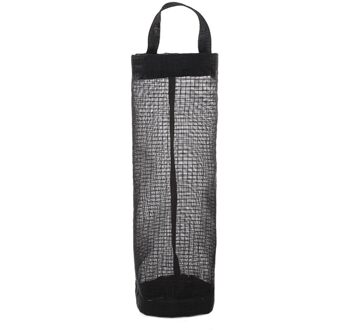 1Pcs Plastic Zak Houder Dispenser Opknoping Opslag 3 Kleur Trash Vuilniszak Voor Huishoudelijke Keuken Organizer Tassen zwart