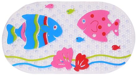 1Pcs Plastic Zuignap Badkamer Douche Mat Antislip Badkamer Mat Baby Veiligheid Douche Badmat Kleurrijke Punt kraal Massage Pad G 38x70cm