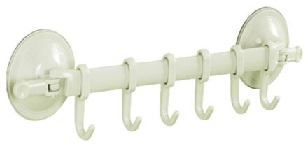 1Pcs Plastic Zuignap Keuken Hanger Organizer Bad Kleding Handdoek Badkamer Haak Koken Tool Flexibele Opslag Rack Plank nordic groen