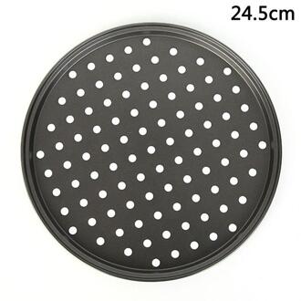 1Pcs Platte Lade Oven Punch Carbon Stalen Bakken Schotel End Film Non-stick Hard Lade Schotel Pizza Warmte-Slip Thuis Keuk M8I6 24.5 cm