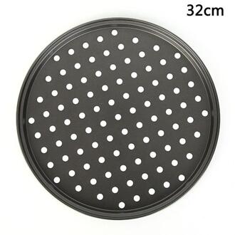 1Pcs Platte Lade Oven Punch Carbon Stalen Bakken Schotel End Film Non-stick Hard Lade Schotel Pizza Warmte-Slip Thuis Keuk M8I6 32 cm