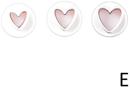 1Pcs Plunger Fondant Cutter Cake Gereedschappen Cookie Mold Mould 10 Bakvormen 3D Biscuit Style Diy Craft A0U0 Love