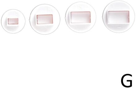 1Pcs Plunger Fondant Cutter Cake Gereedschappen Cookie Mold Mould 10 Bakvormen 3D Biscuit Style Diy Craft A0U0 rechthoek