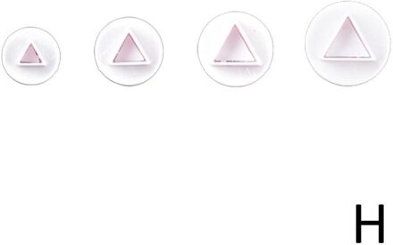 1Pcs Plunger Fondant Cutter Cake Gereedschappen Cookie Mold Mould 10 Bakvormen 3D Biscuit Style Diy Craft A0U0 triangle