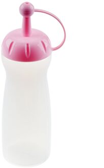 1Pcs Poreuze Salade Dressing Fles Schone Zee Soning Squeeze Fles In Keuken Multifunctionele Kruiden Spuitfles roze