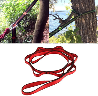 1PCs Portable Nylon Webbing Climbing Rope Outdoor Tree Hanging Hammock Strap High Load-Bearing Durable Camping Travel Sling