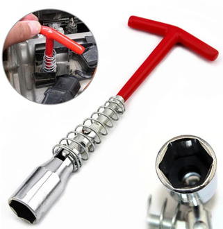 1Pcs Portable Spanner Socket Wrench Spark Plug 16mm Removal Tool T-Bar Car Removal Tool Chromeplated Spanner Car accessories