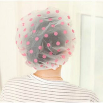 1Pcs Practica Cartoon Douche Cap Vrouwen Hoed Voor Baden En Sauna 'S Kant Met Elastische Band Spa Cap Voor Vrouwen en Kinderen Beschermende