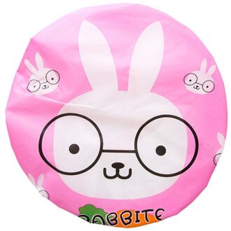 1Pcs Practica Cartoon Douche Cap Vrouwen Hoed Voor Baden En Sauna 'S Kant Met Elastische Band Spa Cap Voor Vrouwen en Kinderen Beschermende