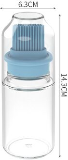 1Pcs Praktische Olie Fles Borstel Siliconen Olie Fles Pak Vloeistof Gadget Voor Keuken Picknick Outdoor Bakken Gebak Bbq Tool blauw