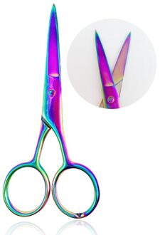 1Pcs Professionele Chameleon Gebogen Hoofd Wenkbrauw Schaar Make-Up Trimmer Facial Hair Remover Manicure Schaar Nail Cuticle Tool stijl-1