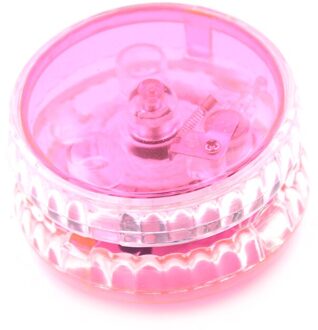 1PCS Professionele Lichtgevende Yoyo Bal LED Knippert Kind Koppelingsmechanisme Yo-Yo Speelgoed Voor Kid Party Entertainment Roze
