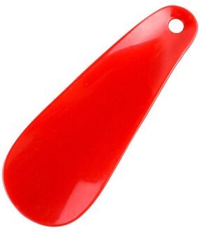 1Pcs Professionele Schoenlepel Flexibele Schoen Lifter 11.5 Cm Plastic Schoenlepel Lepel Vorm Schoen Hoorns Schoen Lifter rood