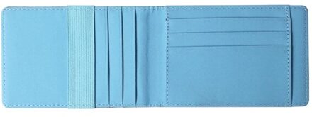 1Pcs Pu Lederen Kaarthouder Portemonnee Portemonnee Kaarthouder Dunne Credit Card Case blauw