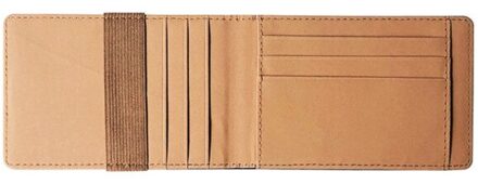 1Pcs Pu Lederen Kaarthouder Portemonnee Portemonnee Kaarthouder Dunne Credit Card Case bruin
