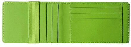 1Pcs Pu Lederen Kaarthouder Portemonnee Portemonnee Kaarthouder Dunne Credit Card Case groen