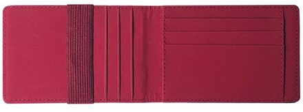 1Pcs Pu Lederen Kaarthouder Portemonnee Portemonnee Kaarthouder Dunne Credit Card Case rood