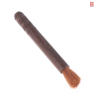 1Pcs Puer Gereedschap Natuurlijke Hout Lange Handvat Thee Lade Cleaning Tools Borstel Zachte Theepot Borstels Nieuwsgierige Thee Baksteen Professionele tool
