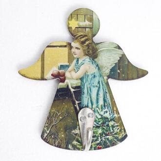 1pcs Punching Free Traceless Door Hook Clothes Hook Wall Mounted Cabinet Wall Hooks Christmas Decorative Hook Key Bag Hangers 03