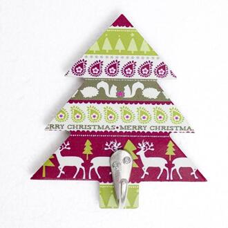 1pcs Punching Free Traceless Door Hook Clothes Hook Wall Mounted Cabinet Wall Hooks Christmas Decorative Hook Key Bag Hangers 05