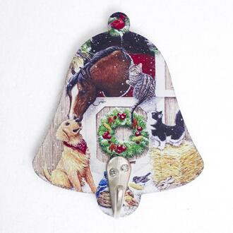 1pcs Punching Free Traceless Door Hook Clothes Hook Wall Mounted Cabinet Wall Hooks Christmas Decorative Hook Key Bag Hangers 09