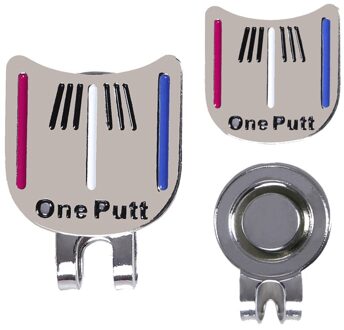 1Pcs Putt Golf Putting Alignment Gericht Tool Bal Marker Met Magnetische Hoed Clip