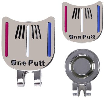 1Pcs Putt Golf Putting Alignment Gericht Tool Ball Marker Magnetische Hoed Clip Met E0X8