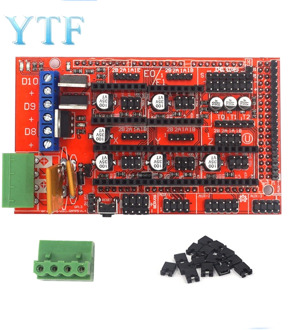 1pcs RAMPS 1.4 Panel Part Motherboard 3D Printers Parts Shield Red Black Controls