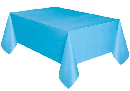 1Pcs Rechthoek Satin Tafelkleed Tafel Overlays Bruiloft Decoratie Banket Eettafel Cover Jaar Kerst Tafelkleed lucht blauw
