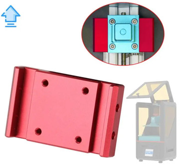 1Pcs Red Upgraded Aluminum Linear Guide Slider Accurate Hole for Anycubic DLP SLA UV Resin 3D Printer Part Stable and Durable