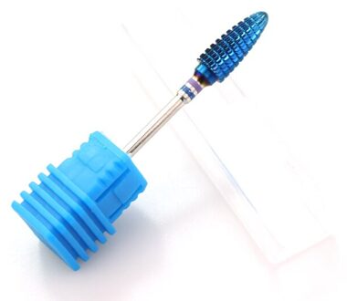 1Pcs Regenboog Blauw Zwart Carbide Frees Voor Manicure Verwijder Gel Acylics Rotary Manicure Boren Accessoires Nail Gereedschap NO2