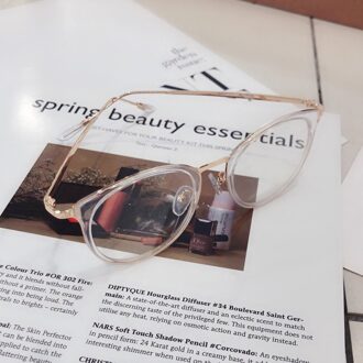 1Pcs Retro Anti Blue Ray Computer Bril Vrouwen Ronde Eye Glas Mannen Blauw Licht Blocking Mode Brillen Optische Frames a96568