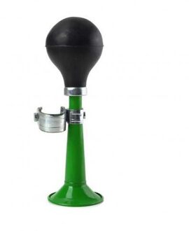 1Pcs Retro Fietsbel Fiets Stuur Loud Air Horn Bell Alarm Squeeze Rubber Lamp Licht Metalen Mtb Fiets Hoorn waarschuwing Tool groen