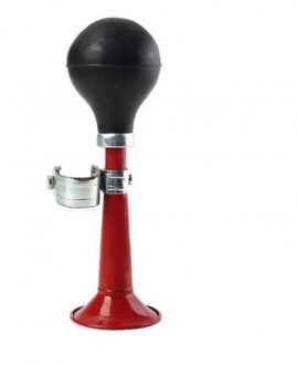 1Pcs Retro Fietsbel Fiets Stuur Loud Air Horn Bell Alarm Squeeze Rubber Lamp Licht Metalen Mtb Fiets Hoorn waarschuwing Tool Rood
