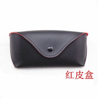 1Pcs Retro Mannen Vrouwen Draagbare Brillenkoker Pu Leer Opvouwbare Glazen Houder Opbergdoos Voor Lenzenvloeistof Zonnebrillen Tassen