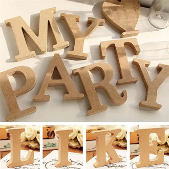 1pcs Retro Wooden letters High Quality Alphabet Design English DIY Craft Wedding Birthday Party Home Decoration