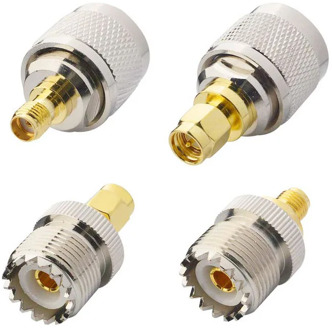 1pcs RF connector RF adapter UHF-SMA SMA Female male To UHF Male PL259 SO239 Connector RF Coax Coaxial Adapter