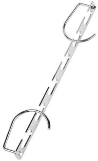 1Pcs Roestvrij Staal Vouwen Kleerhanger Bespaart Ruimte Garderobe Kleding Opslag Rek Kledingrek Familie Opbergrek Y1