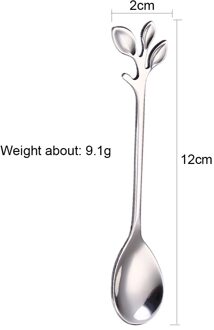 1Pcs Roestvrij Stalen Lepel Creatieve Tak Bladeren Menglepel Vork Koffie Roeren Theelepel Tablewar Keuken Bar Accessoires 01
