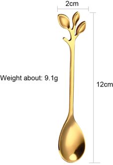 1Pcs Roestvrij Stalen Lepel Creatieve Tak Bladeren Menglepel Vork Koffie Roeren Theelepel Tablewar Keuken Bar Accessoires 02