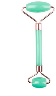 1Pcs Roller Massager Gezicht Natuurlijke Hars Afslanken Lift Gezichtsmassage Gereedschap Voor Kin Hals Huid Massage Schoonheidsverzorging groen