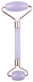 1Pcs Roller Massager Gezicht Natuurlijke Hars Afslanken Lift Gezichtsmassage Gereedschap Voor Kin Hals Huid Massage Schoonheidsverzorging licht paars