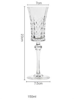 1Pcs Romantische Liefde Serie Beker Loodvrij Kristal Vintage Rode Wijn Glas Champagne Whiskey Cup Fans platte Cup 150ml Goblet