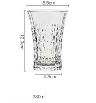 1Pcs Romantische Liefde Serie Beker Loodvrij Kristal Vintage Rode Wijn Glas Champagne Whiskey Cup Fans platte Cup 280ml