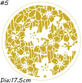 1PCS Ronde Bloem Template Hollow Gelaagdheid Stencils Voor Muurschildering Scrapbooking Stempel Album Decoratieve Embossing Kaart