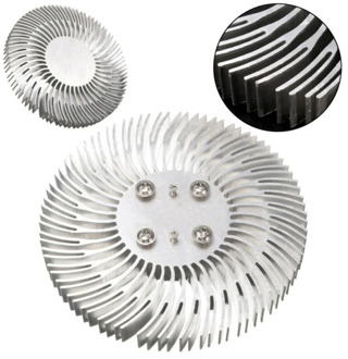 1pcs Round Spiral Aluminum Heatsink Cooler Led Heat Sink Radiator For 10W High Power LED Light Lamp Replaceable Radiator