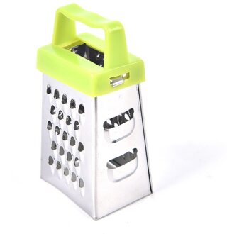 1Pcs Rvs 4 Zijdige Messen Kaas Groenten Rasp Wortel Komkommer Slicer Cutter Box Container Keukengerei
