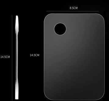 1Pcs Rvs Aquarel Verf Palet Lade Mengstaaf Spatel Set Voor Nail Art Schoolbenodigdheden Olieverf Make-Up gereedschap 6 acrylic